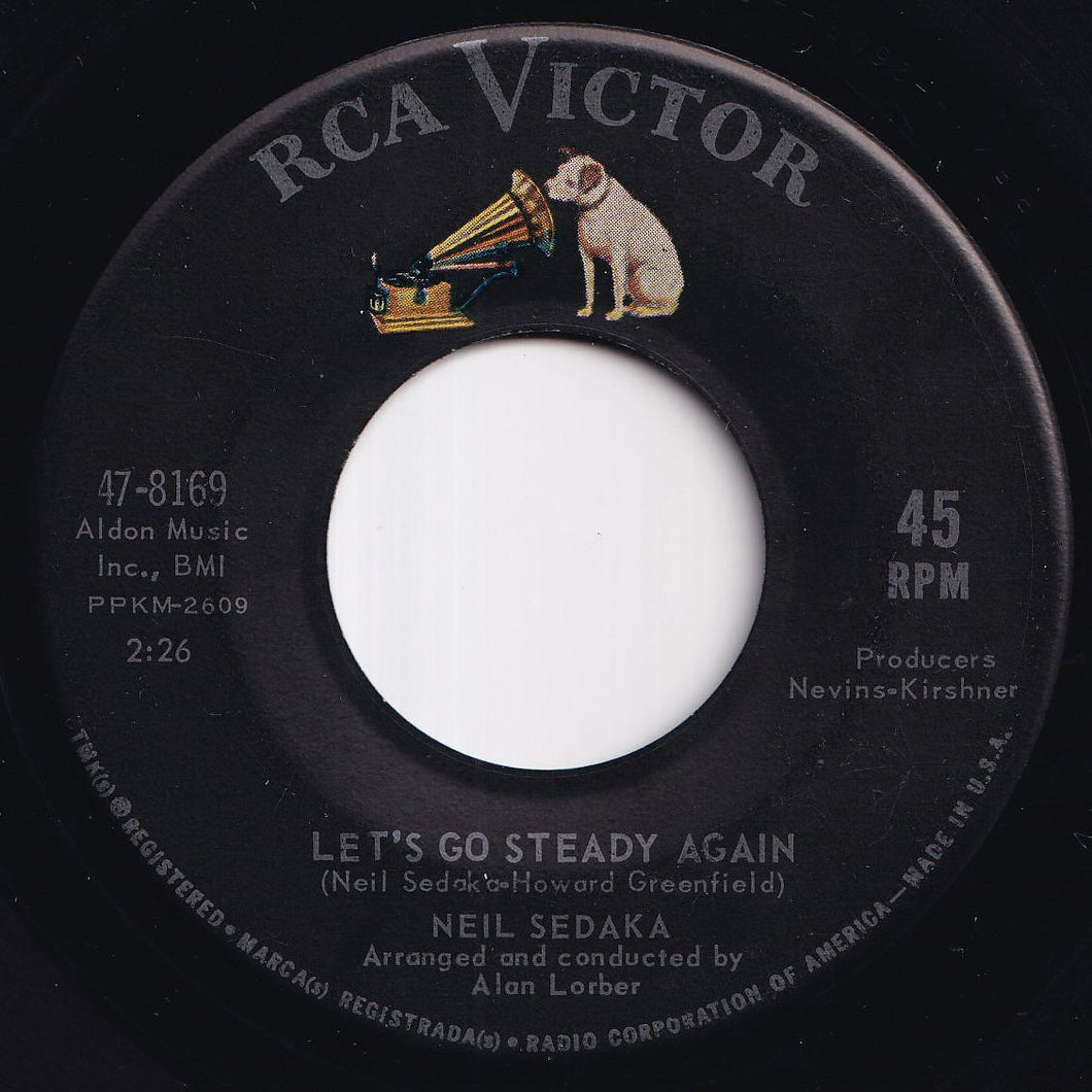Neil Sedaka - Let's Go Steady Again / Waiting For Never (La Terza Luna) (7 inch Record / Used)