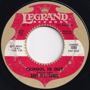 Gary (U.S.) Bonds - School Is Out / One Million Tears (7 inch Record / Used)