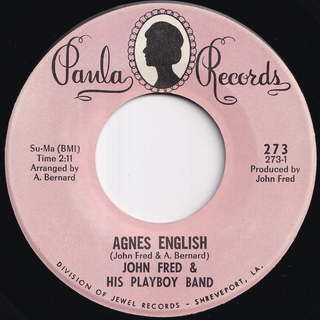 John Fred & His Playboy Band  - Agnes English / Sad Story (7 inch Record / Used)