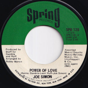 Joe Simon - Power Of Love / The Mirror Don't Lie (7 inch Record / Used)
