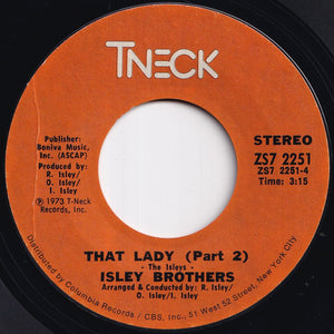 Isley Brothers - That Lady (Part 1) / (Part 2) (7 inch Record / Used)
