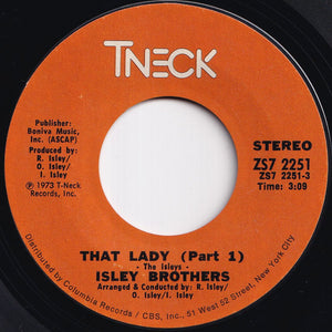 Isley Brothers - That Lady (Part 1) / (Part 2) (7 inch Record / Used)