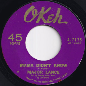 Major Lance - The Monkey Time / Mama Didn't Know (7 inch Record / Used)