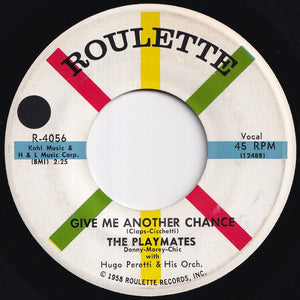 Playmates - Let's Be Lovers / Give Me Another Chance (7 inch Record / Used)