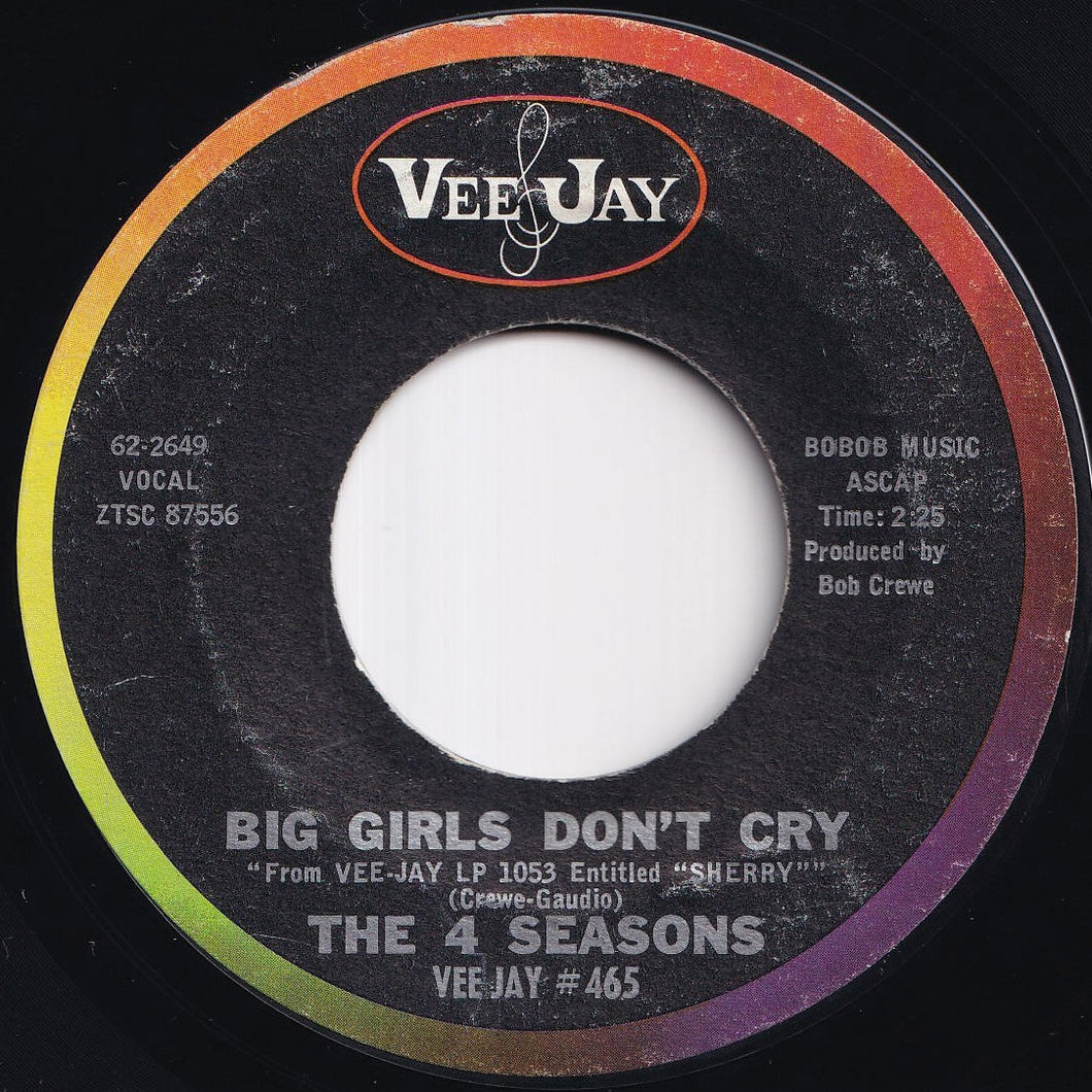 4 Seasons - Big Girls Don't Cry / Connie-O (7 inch Record / Used)