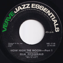 画像をギャラリービューアに読み込む, Ella Fitzgerald - How High The Moon (Part 1) / (Part 2) (7 inch Record / Used)
