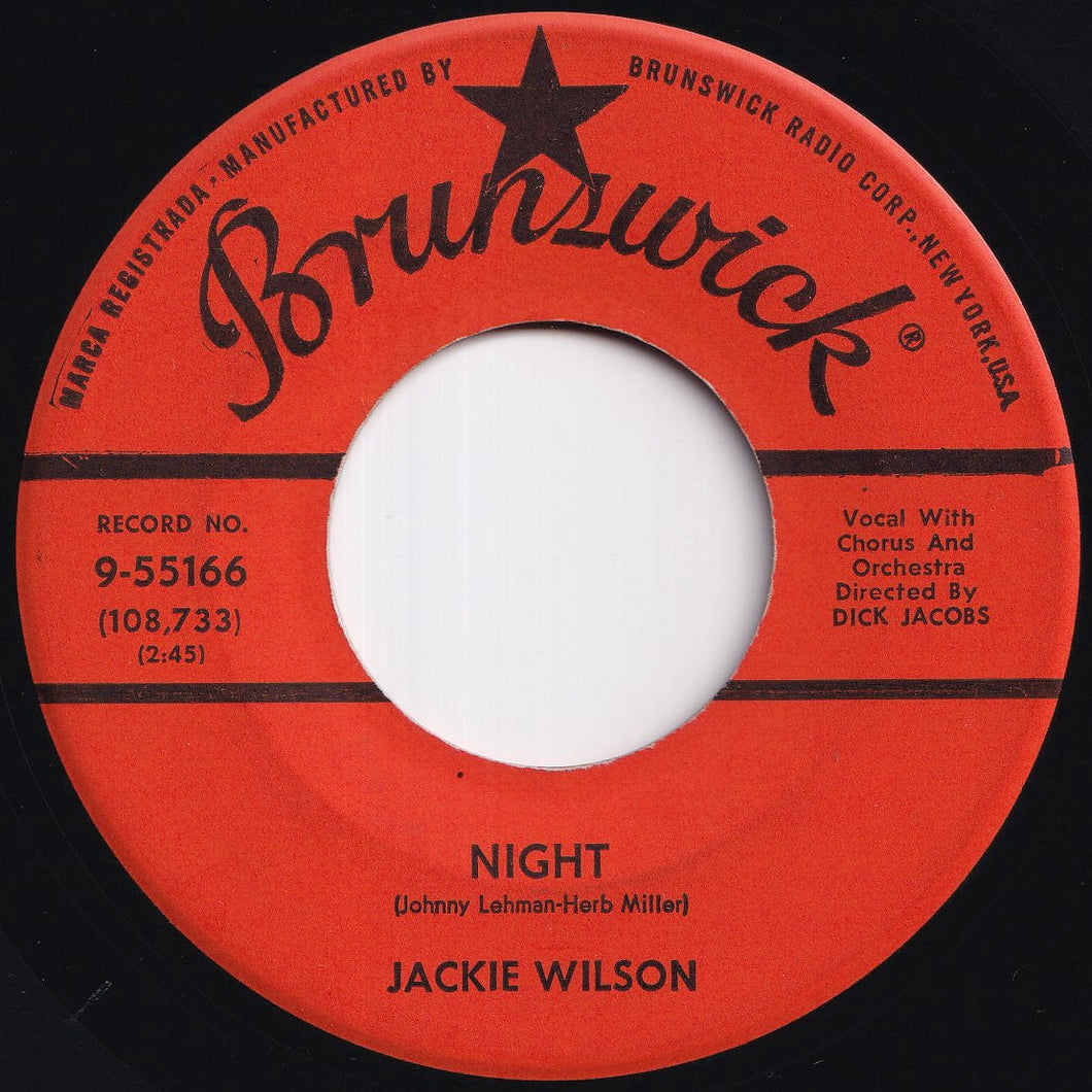 Jackie Wilson - Night / Doggin' Around (7 inch Record / Used)