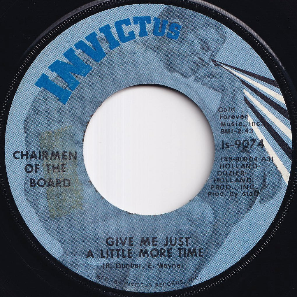 Chairmen Of The Board - Give Me Just A Little More Time / Since The Days Of Pigtails (And Fairy Tales) (7 inch Record / Used)