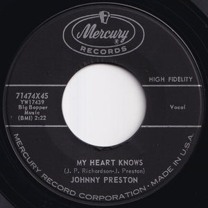 Johnny Preston - Running Bear / My Heart Knows (7 inch Record / Used)