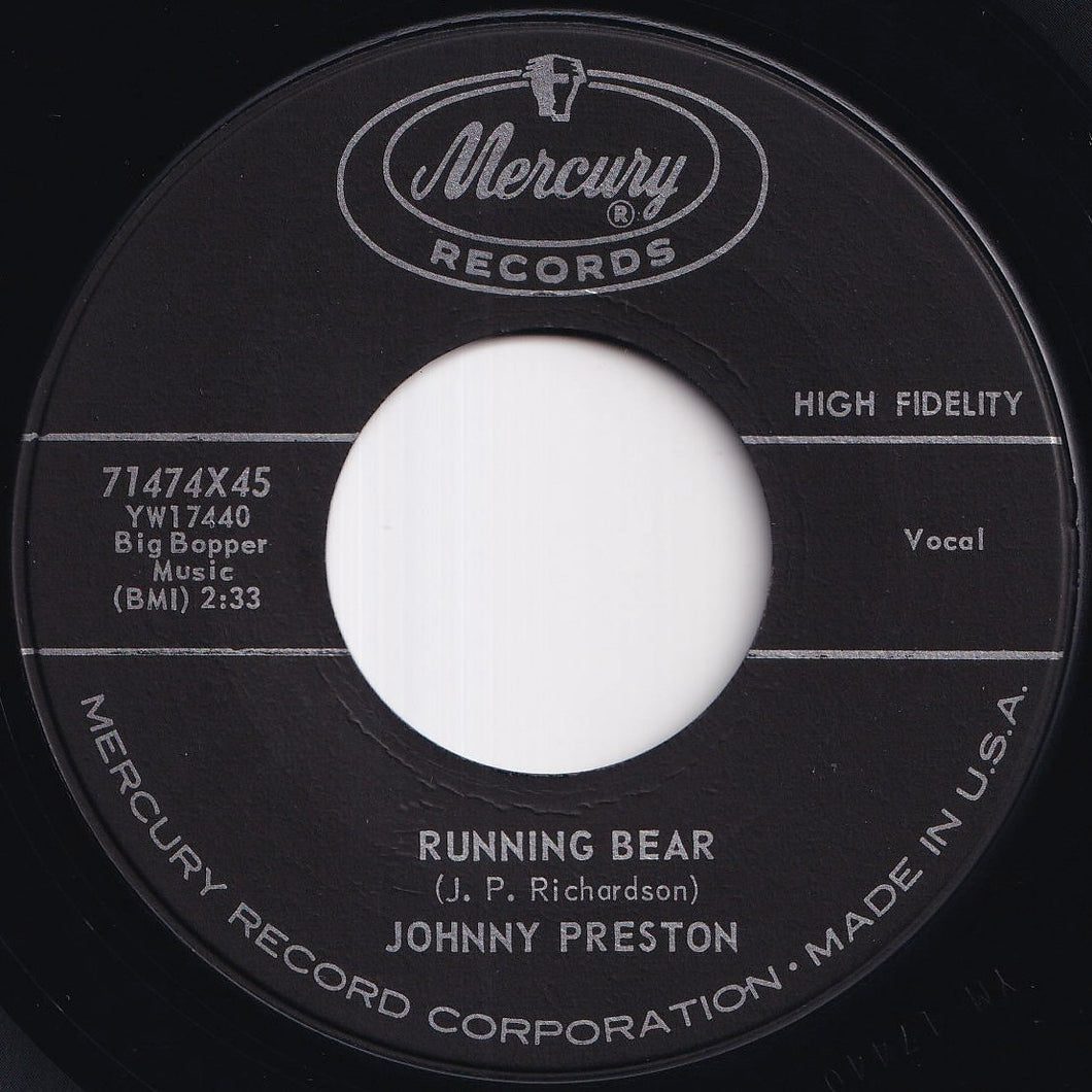 Johnny Preston - Running Bear / My Heart Knows (7 inch Record / Used)