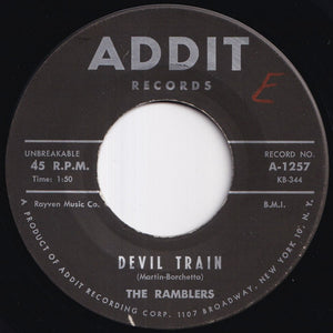 Ramblers - Devil Train / Rambling (7 inch Record / Used)