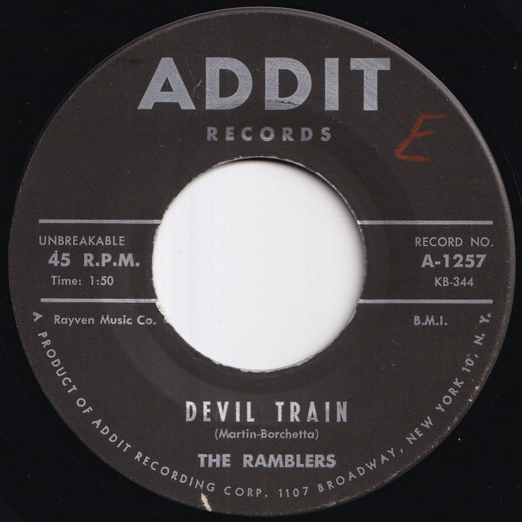 Ramblers - Devil Train / Rambling (7 inch Record / Used)