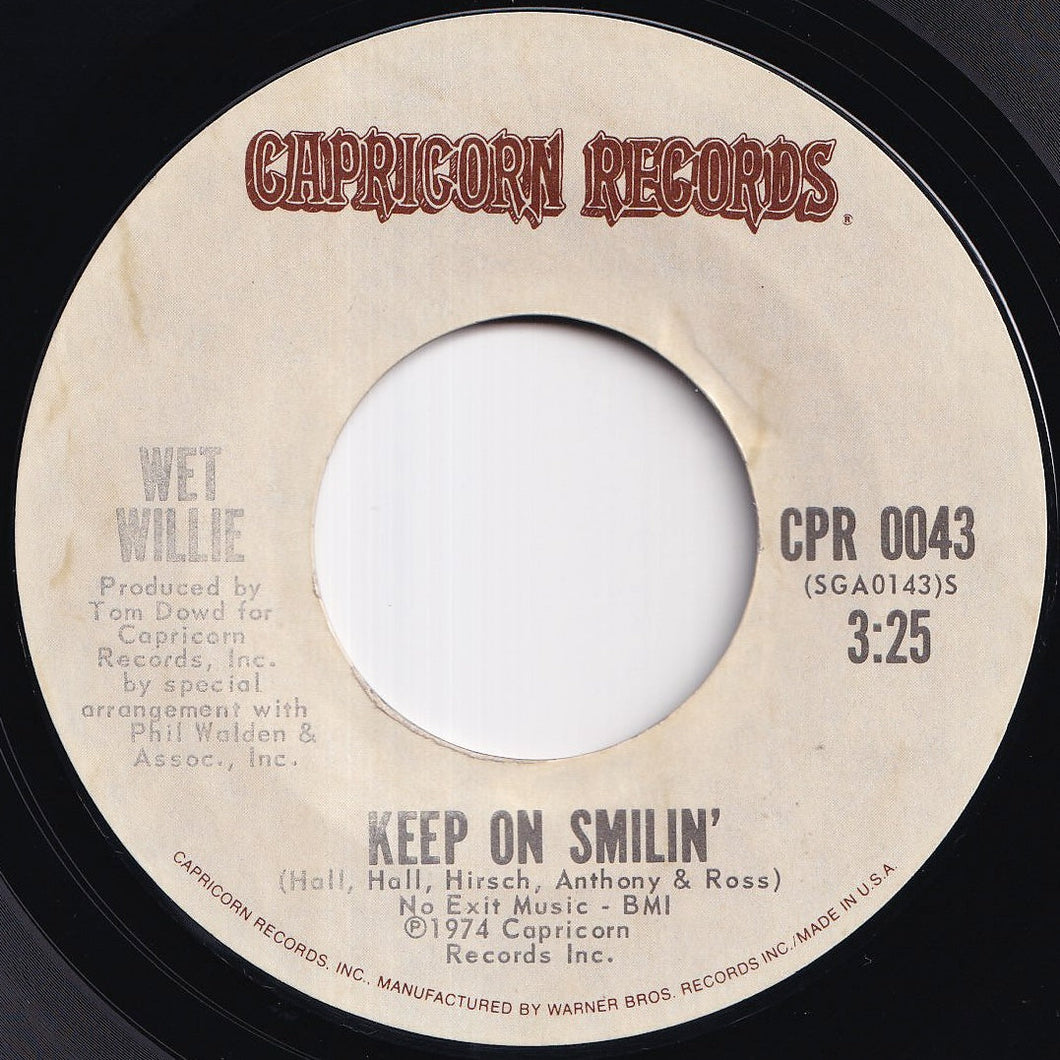 Wet Willie - Keep On Smilin' / Soul Jones (7 inch Record / Used)
