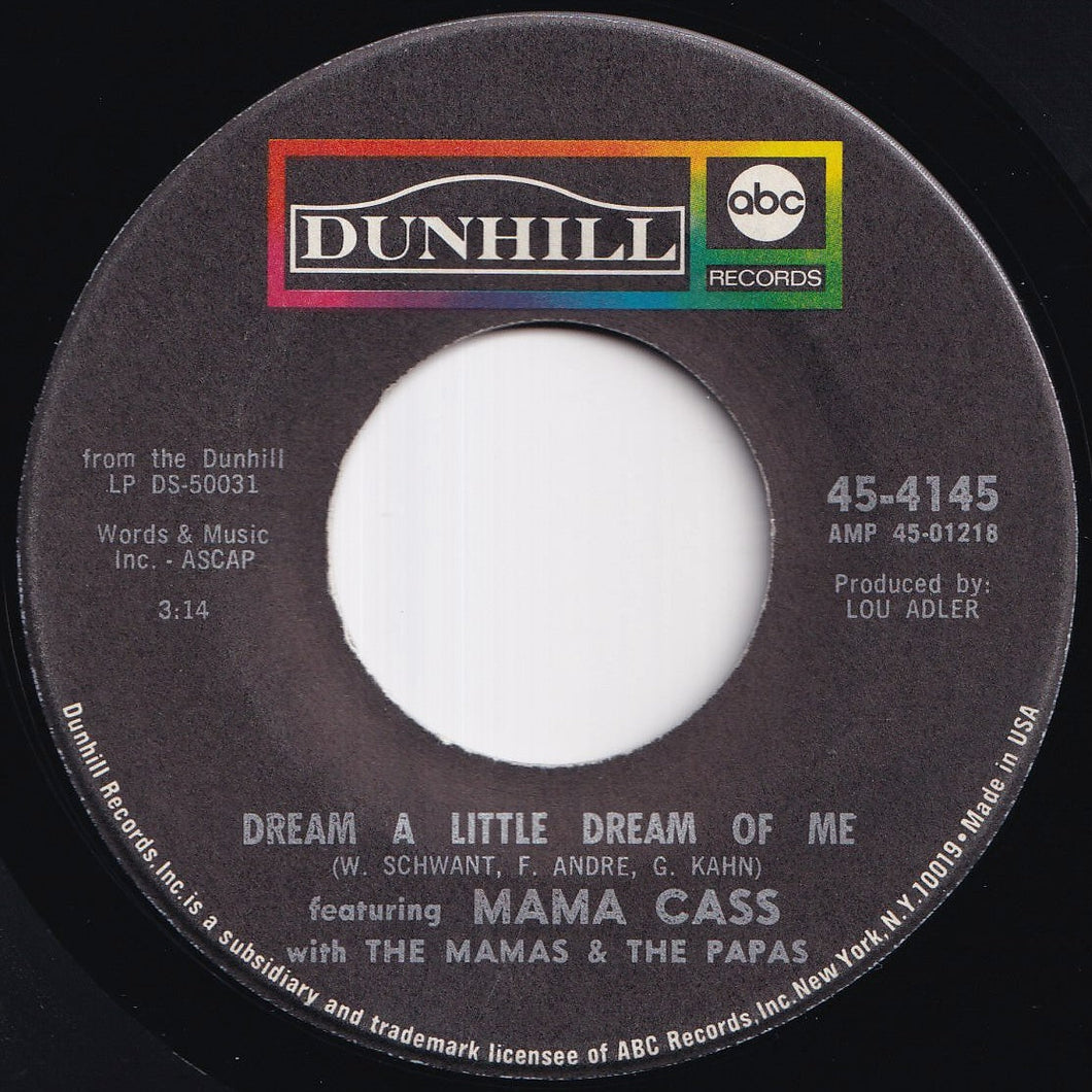 Mama Cass, Mamas & The Papas - Dream A Little Dream Of Me / Midnight Voyage (7 inch Record / Used)