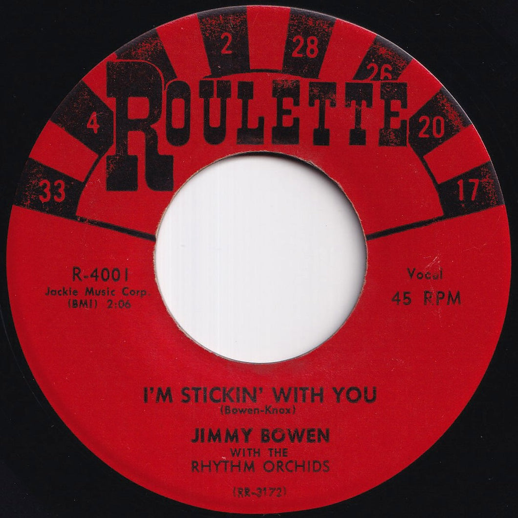 Jimmy Bowen - I'm Stickin' With You / Ever Lovin' Fingers (7 inch Record / Used)