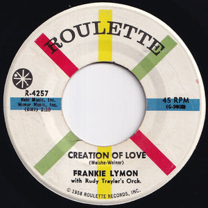 Frankie Lymon - Little Bitty Pretty One / Creation Of Love (7 inch Record / Used)