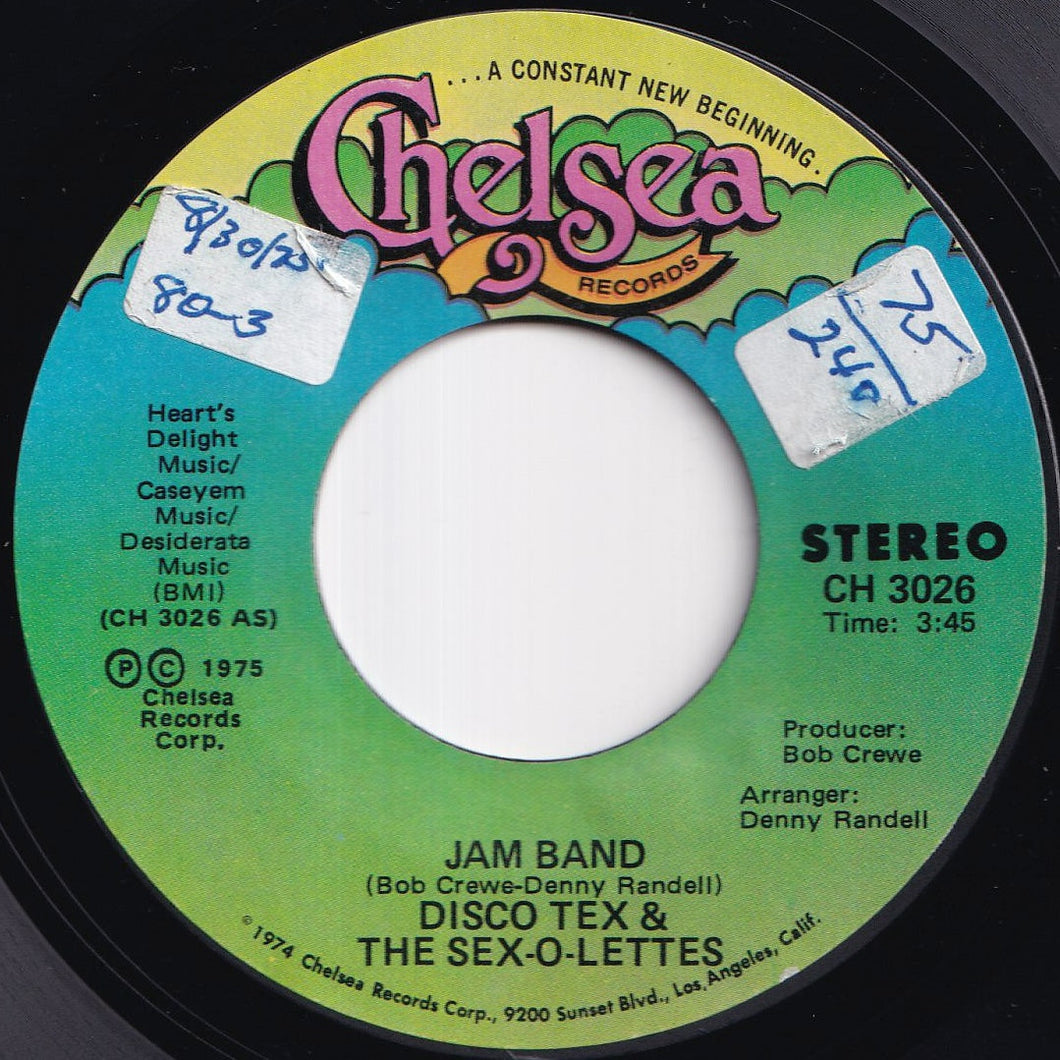 Disco Tex & His Sex-O-Lettes - Jam Band / Jam Band Reprise (7 inch Record / Used)
