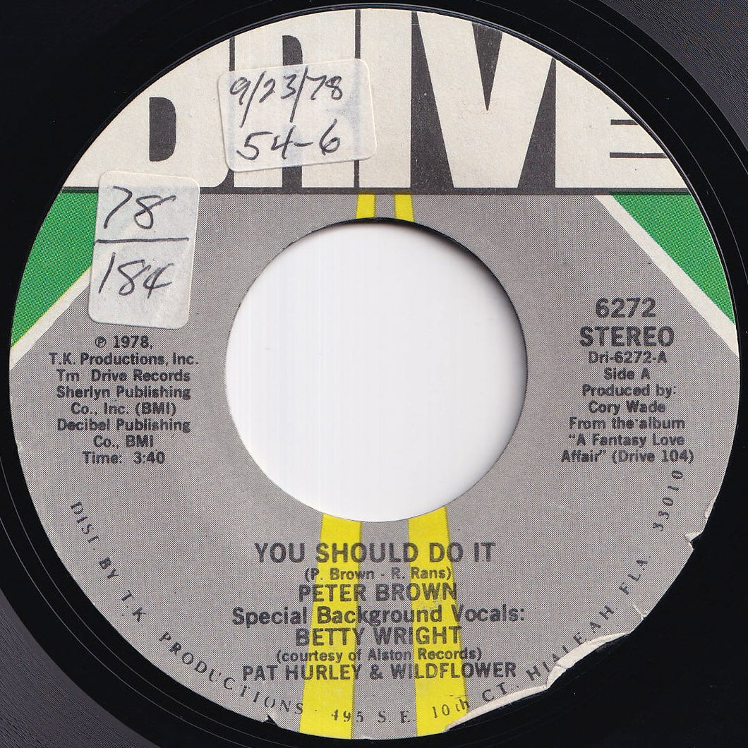 Peter Brown - You Should Do It / Without Love (7 inch Record / Used)