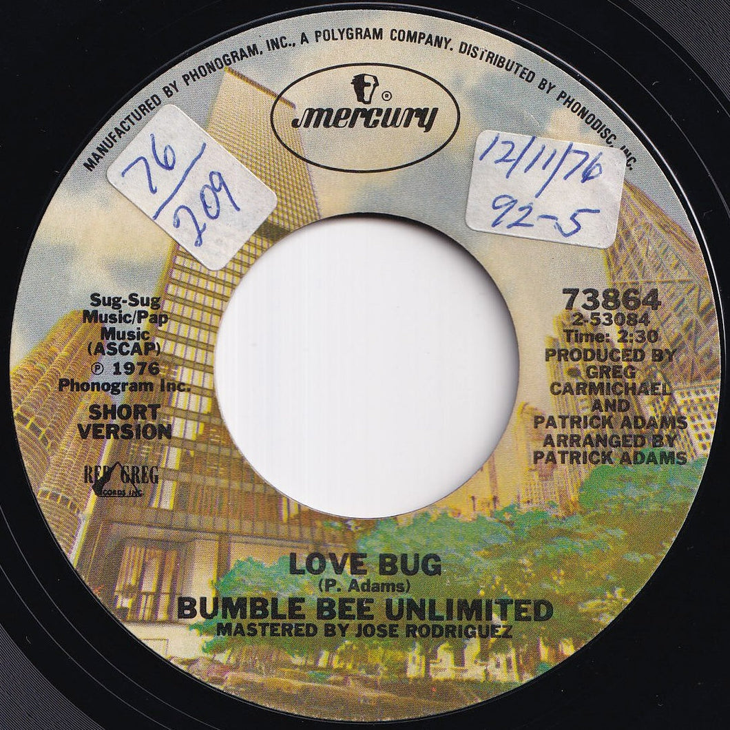 Bumble Bee Unlimited - Love Bug (Short Version) / (Long Disco Version) (7 inch Record / Used)