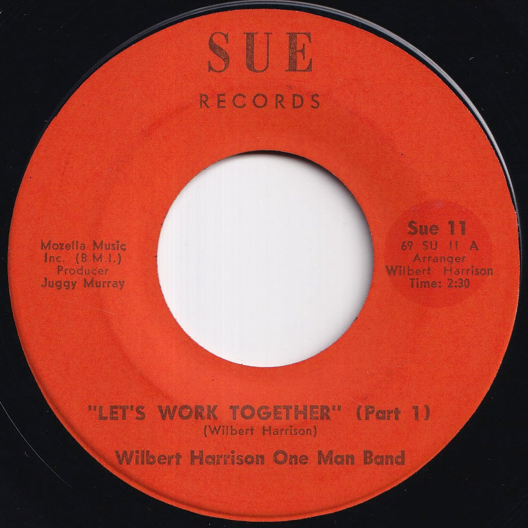 Wilbert Harrison One Man Band - Let's Work Together (Part 1) / (Part 2) (7 inch Record / Used)