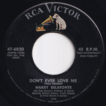画像をギャラリービューアに読み込む, Harry Belafonte - Don&#39;t Ever Love Me / Mama Look At Bubu (7 inch Record / Used)
