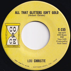 Lou Christie - Outside The Gates Of Heaven / All That Glitters Isn't Gold (7 inch Record / Used)