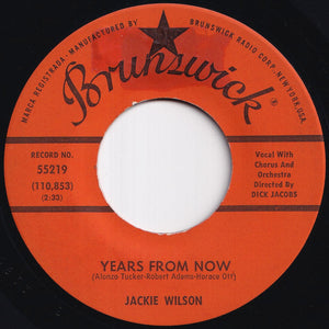 Jackie Wilson - Years From Now / You Don't Know What It Means (7 inch Record / Used)