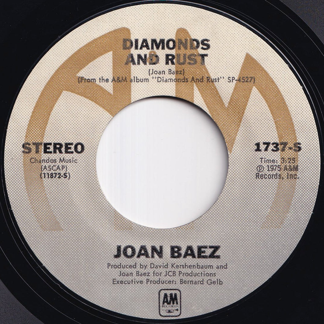 Joan Baez - Diamonds And Rust / Winds Of The Old Days (7 inch Record / Used)