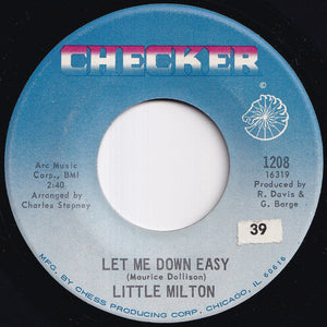 Little Milton - Let Me Down Easy / Driftin' Drifter (7 inch Record / Used)