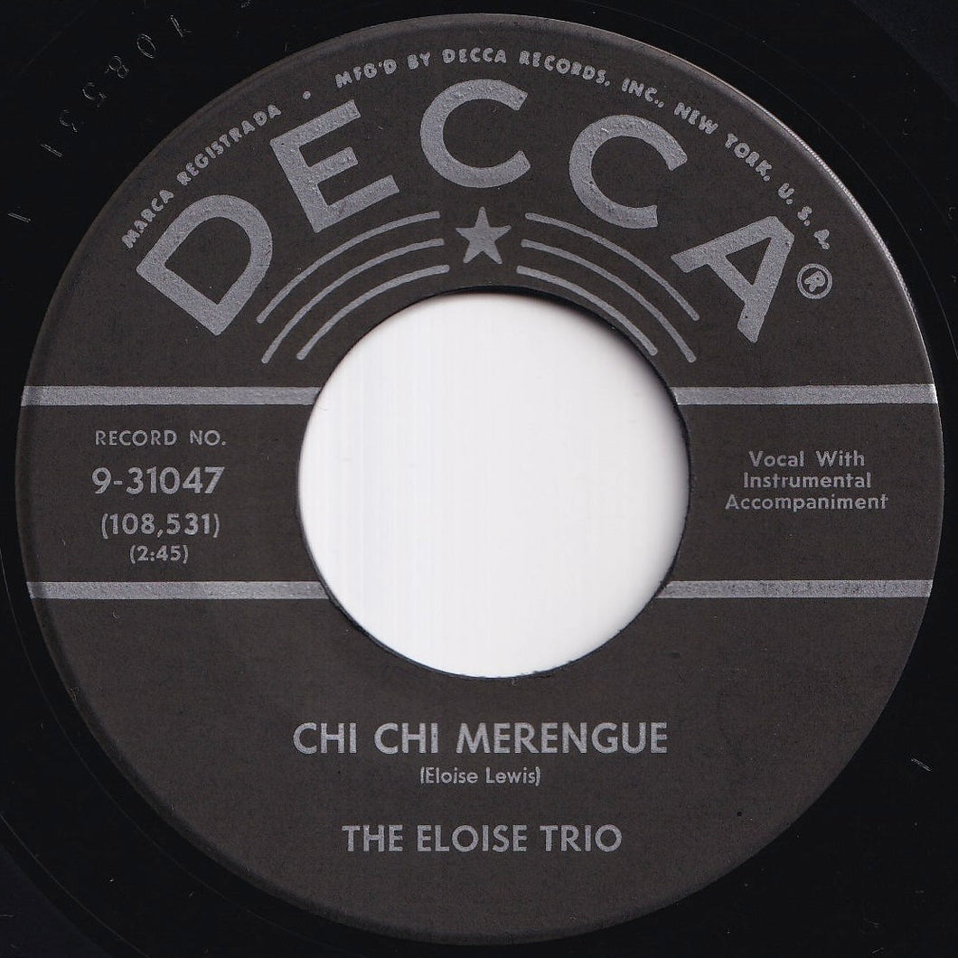 Eloise Trio - Chi Chi Merengue / Calypso Island (7 inch Record / Used)