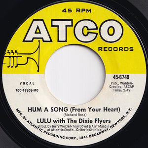 Lulu - Hum A Song (From Your Heart) / Where's Eddie (7 inch Record / Used)