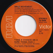 Load image into Gallery viewer, Swiss Movement - Take A Chance On A Sure Thing / (Instr.) (7 inch Record / Used)
