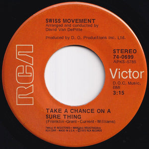 Swiss Movement - Take A Chance On A Sure Thing / (Instr.) (7 inch Record / Used)