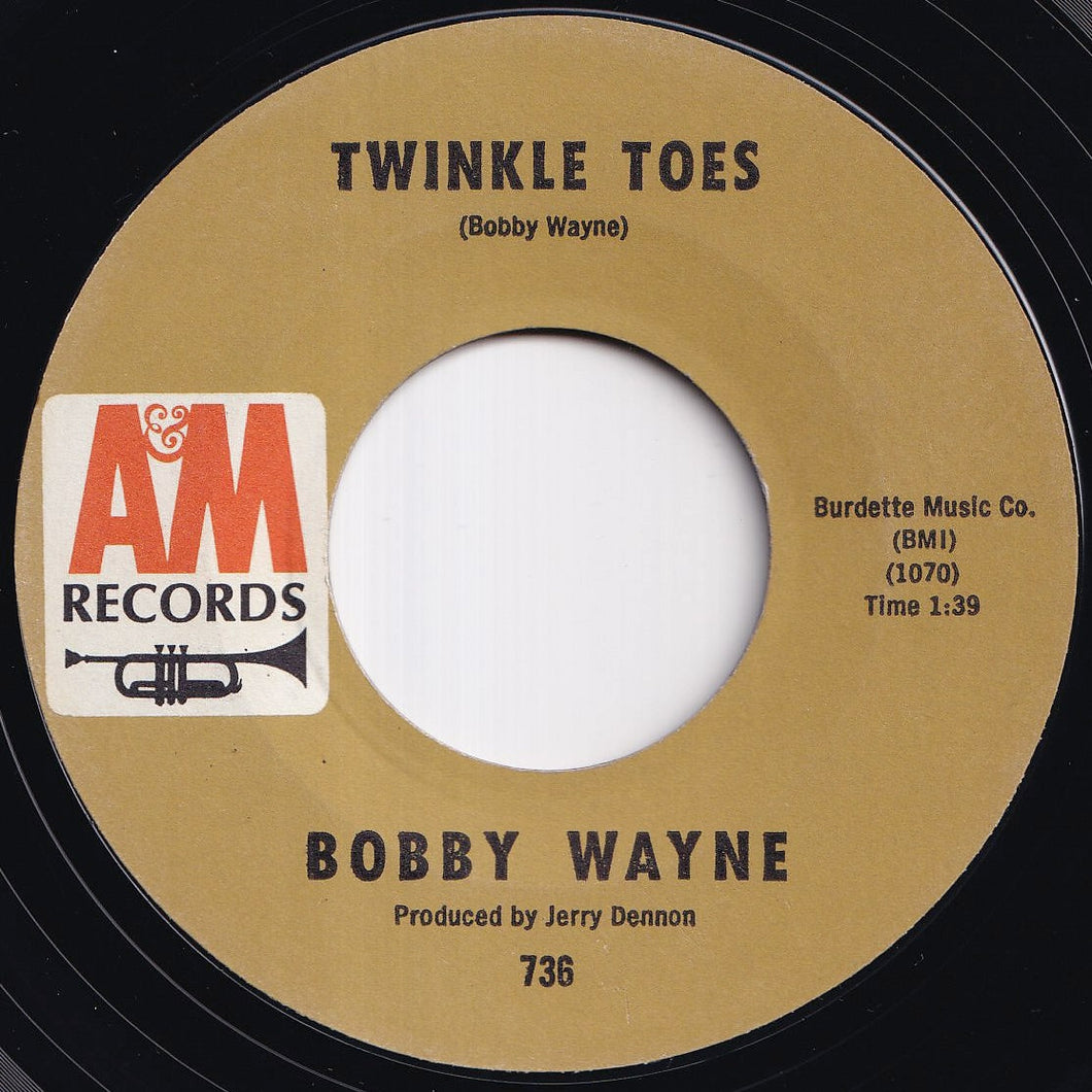 Bobby Wayne - Twinkle Toes / Last Date (7 inch Record / Used)