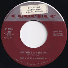 Load image into Gallery viewer, Everly Brothers - (&#39;Til) I Kissed You / Oh, What A Feeling (7 inch Record / Used)

