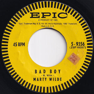 Marty Wilde - Bad Boy / Teenage Tears (7 inch Record / Used)