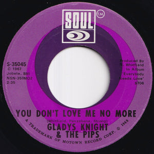Gladys Knight & The Pips - It Should Have Been Me / You Don't Love Me No More (7 inch Record / Used)