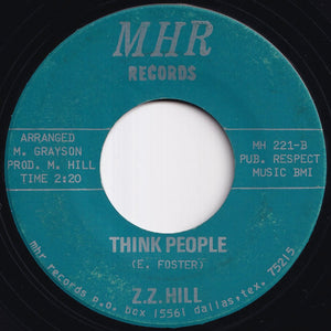 Z.Z. Hill - Mr. Nobody, Somebody / Think People (7 inch Record / Used)