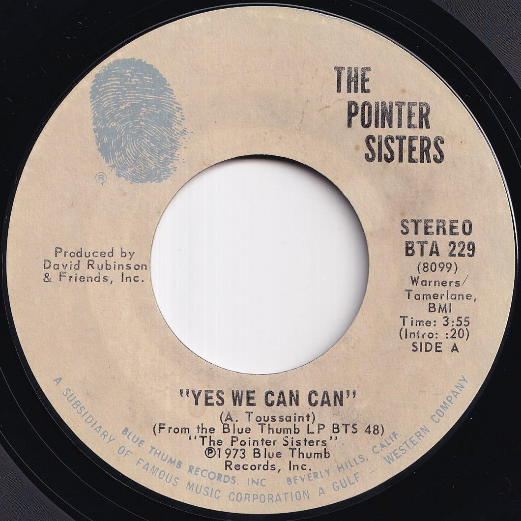 Pointer Sisters - Yes We Can Can / Jada (7 inch Record / Used)