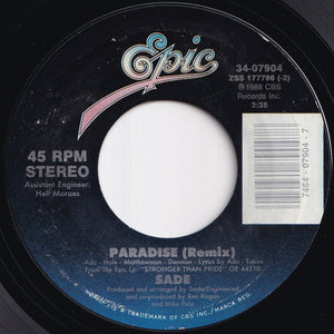 Sade - Paradise (Remix) / Super Bien Total (7 inch Record / Used)