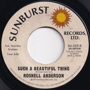 Roshell Anderson - Grapevine Will Lie Sometimes / Such A Beautiful Thing (7 inch Record / Used)