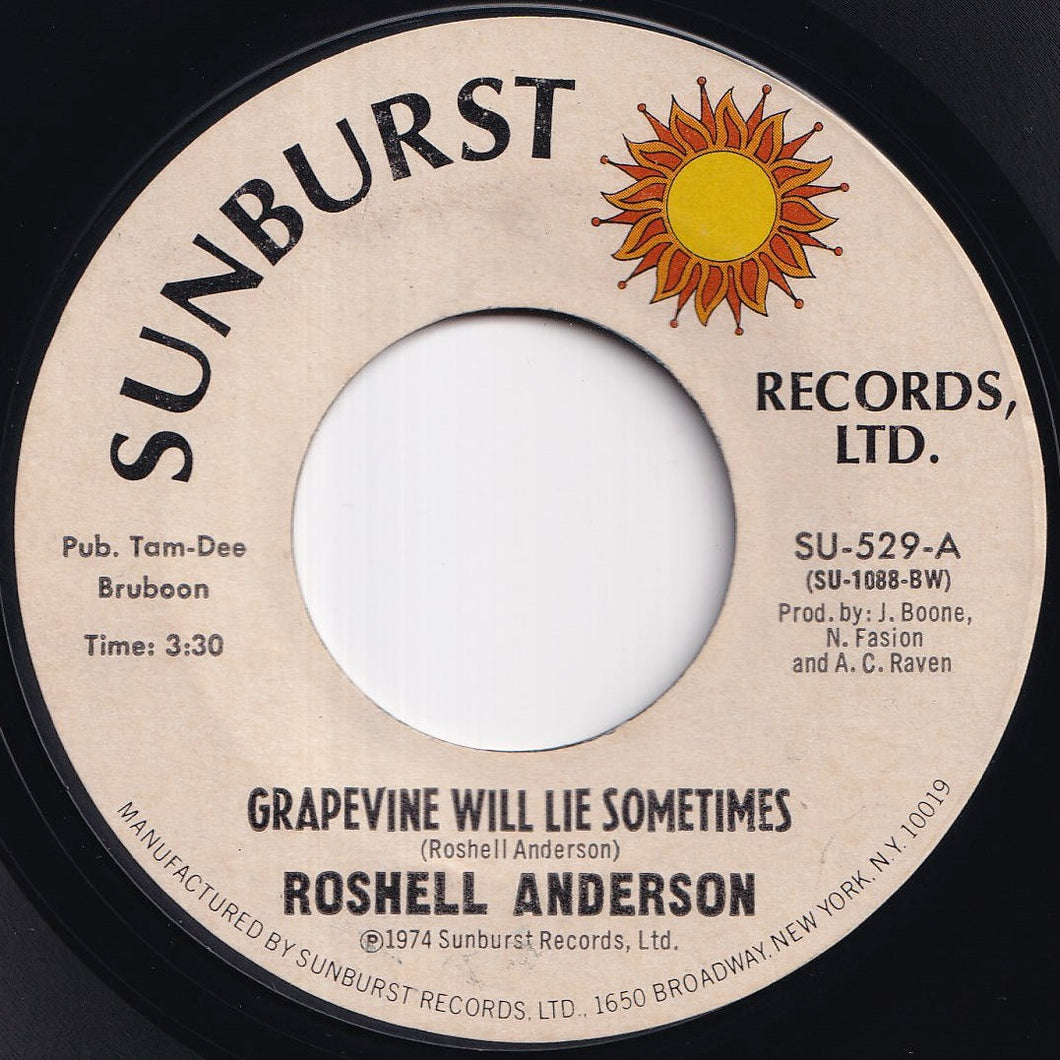 Roshell Anderson - Grapevine Will Lie Sometimes / Such A Beautiful Thing (7 inch Record / Used)