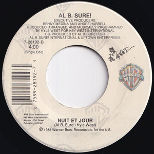 Al B. Sure! - Nite And Day (Single Edit) / Nuit Et Jour (Single Edit) (7 inch Record / Used)