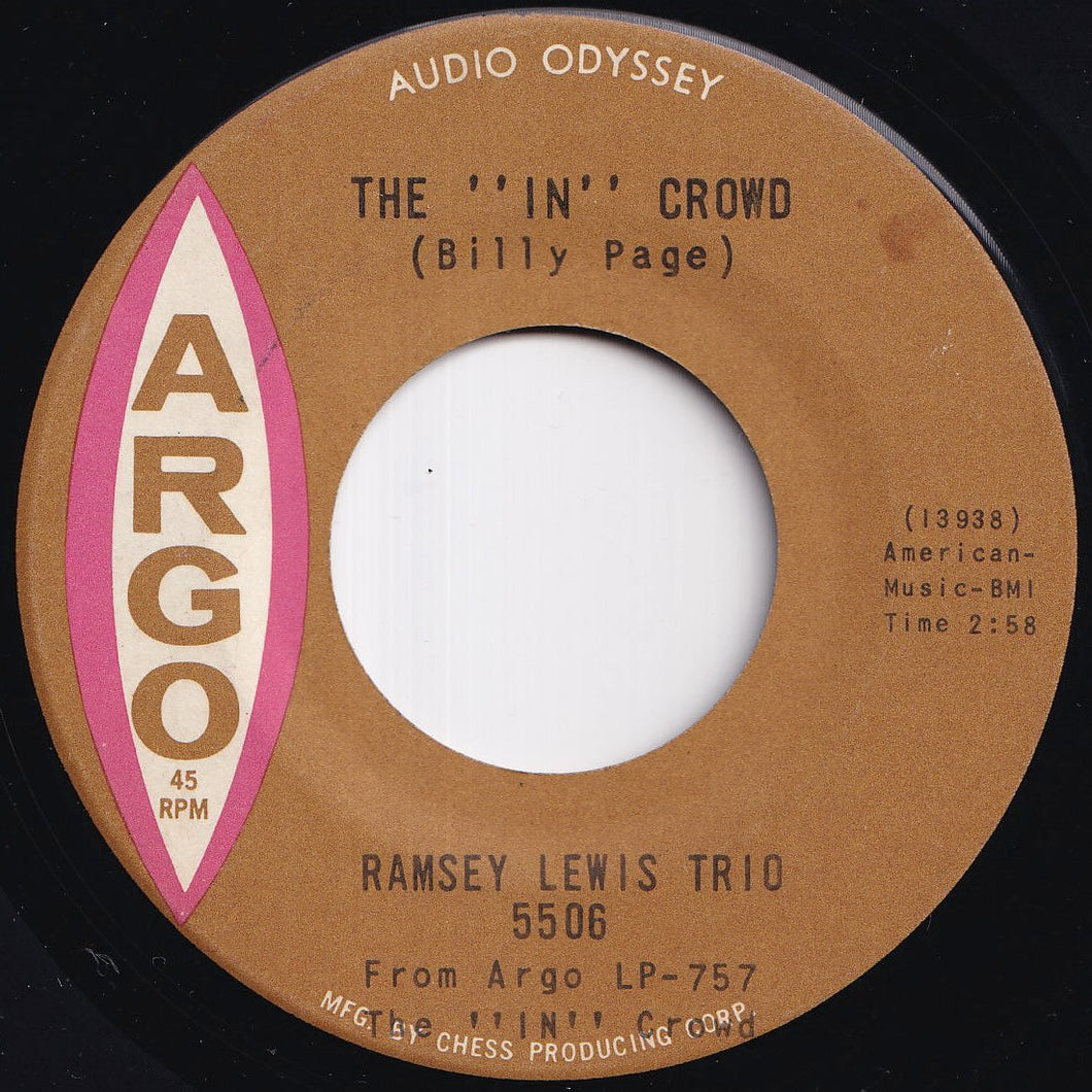 Ramsey Lewis Trio - The In Crowd / Since I Fell For You (7 inch Record / Used)