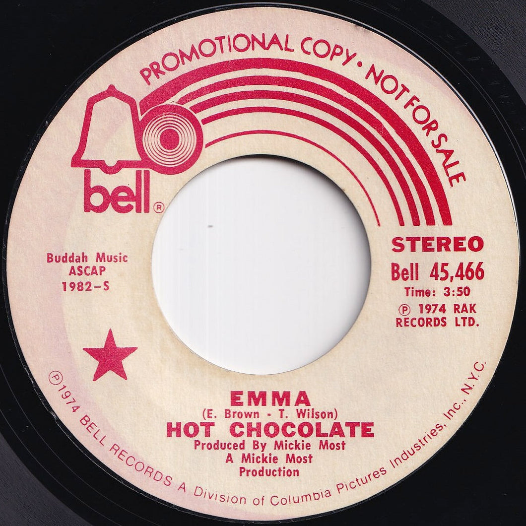 Hot Chocolate - Emma (Stereo) / (Mono) (7 inch Record / Used)