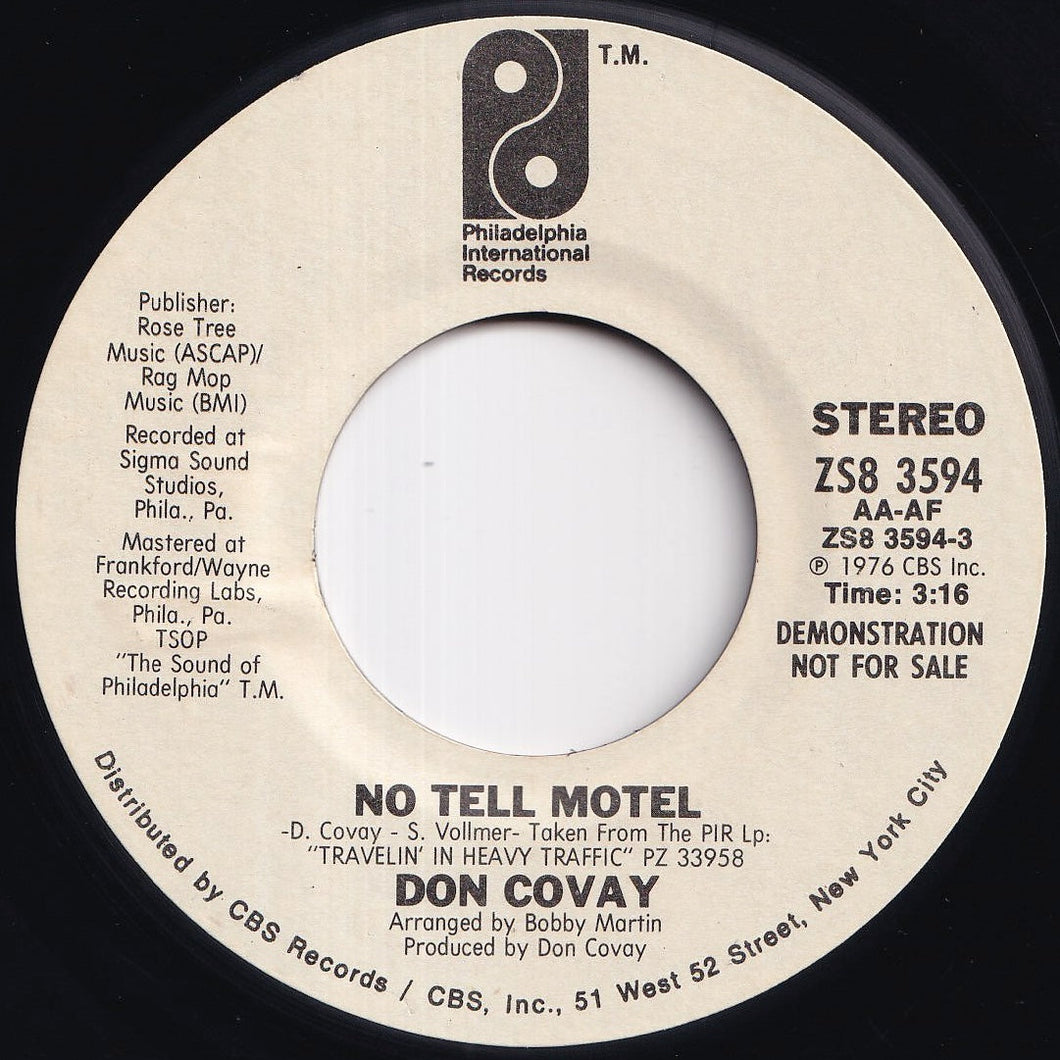 Don Covay - No Tell Motel (Stereo) / (Mono) (7 inch Record / Used)