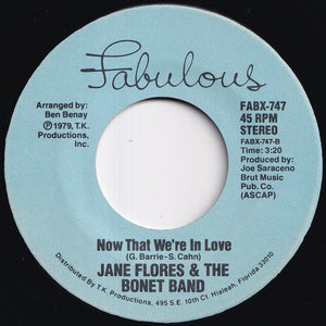 Jane Flores - Symphony On Wheels / Now That We're In Love (7 inch Record / Used)