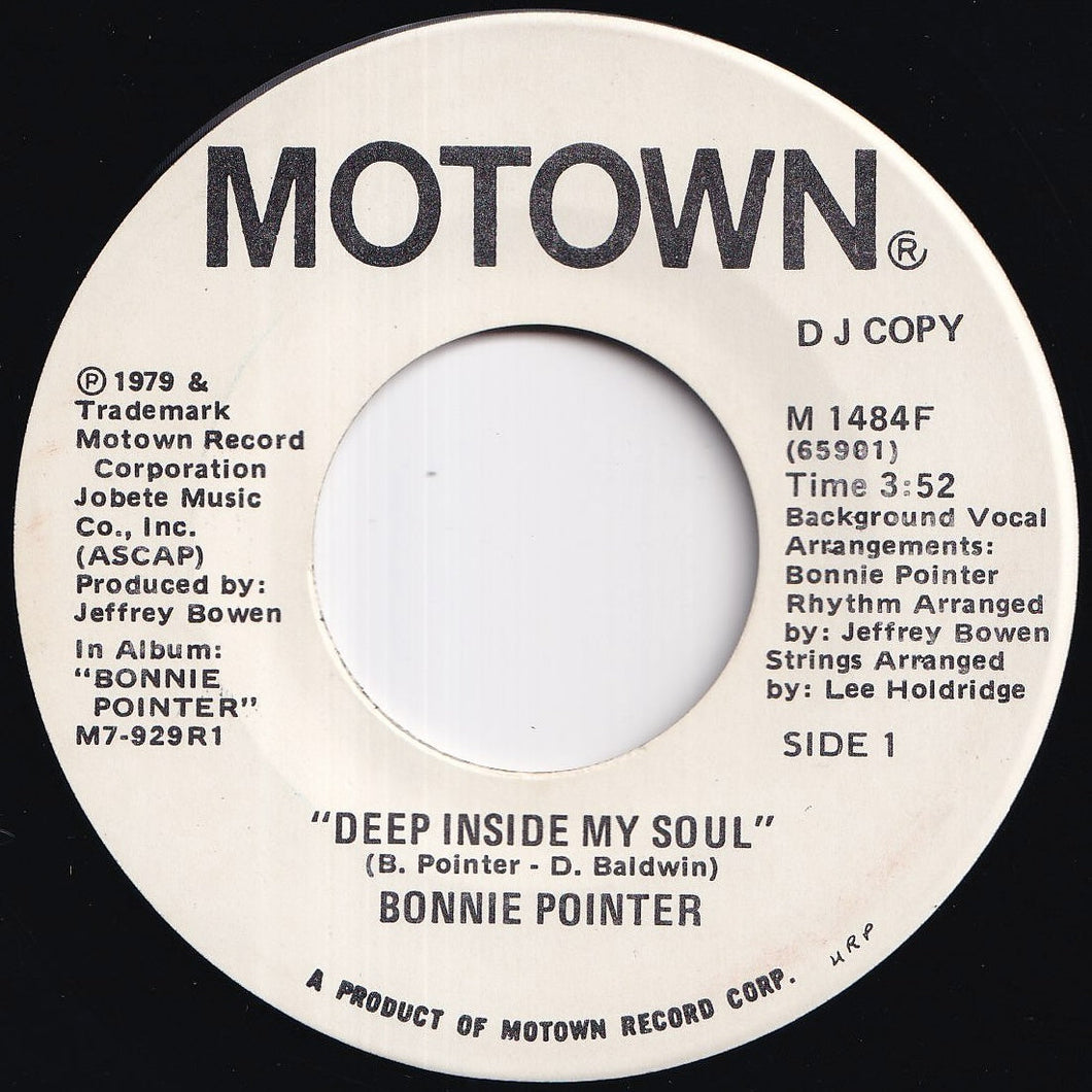 Bonnie Pointer - Deep Inside My Soul / Deep Inside My Soul (7 inch Record / Used)