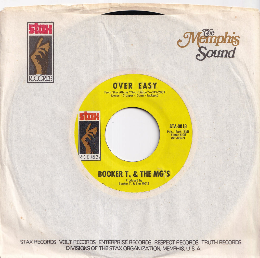 Booker T & The MG's - Over Easy / Hang 'Em High (7 inch Record / Used)
