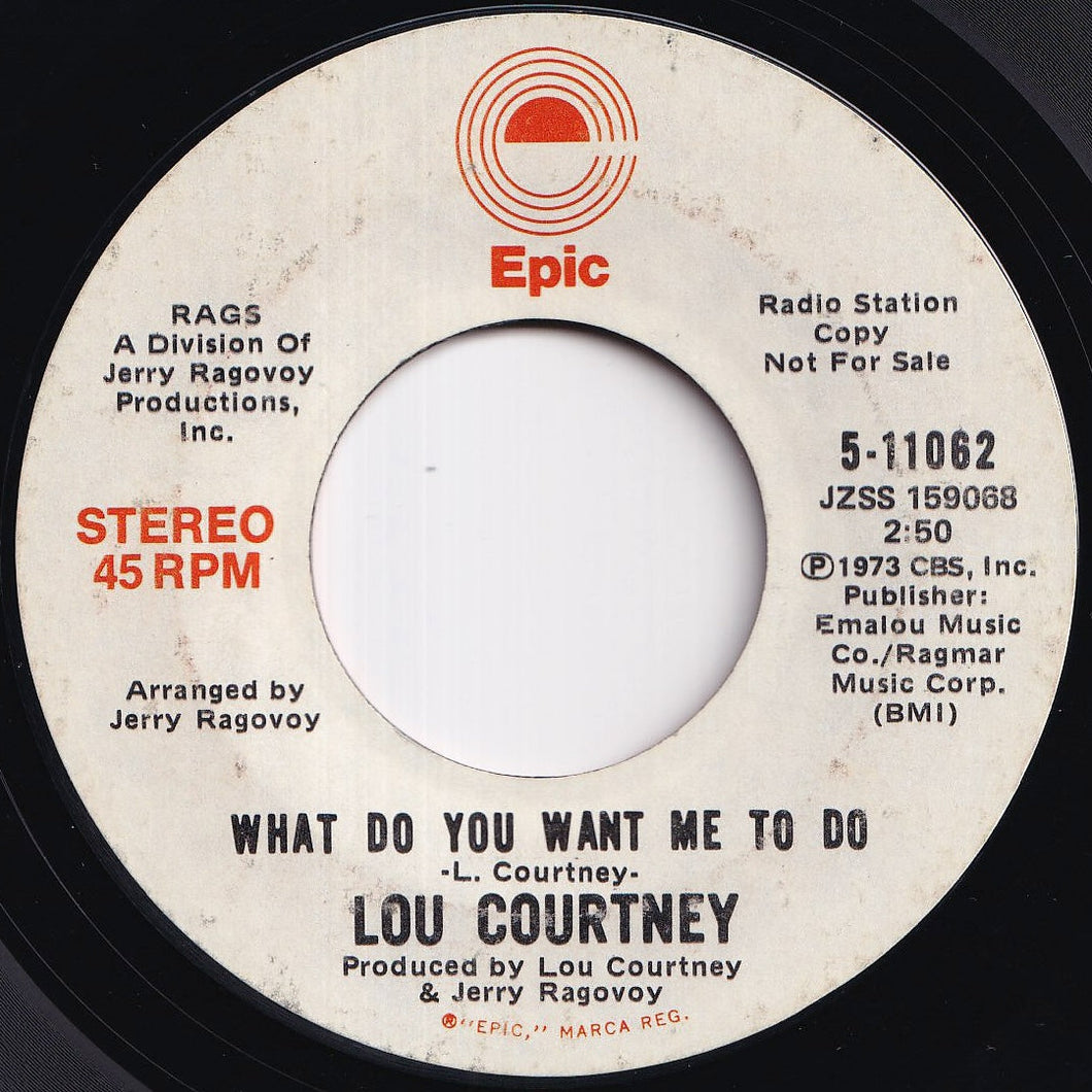 Lou Courtney - What Do You Want Me To Do (Stereo) / (Mono) (7 inch Record / Used)